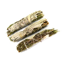 Load image into Gallery viewer, Rosemary and California White Spirit Sage Smudge Stick
