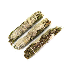 Load image into Gallery viewer, Rosemary and California White Spirit Sage Smudge Stick
