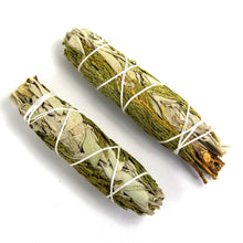 Load image into Gallery viewer, Aromatic Cedar and California White Spirit Sage Smudge Stick 
