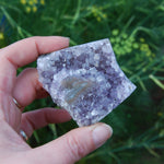 Amethyst Stalactite Slice Flower Uruguay Crystal Healing Natural Druzy Geode Specimen Piece Cathedral Cluster Agate