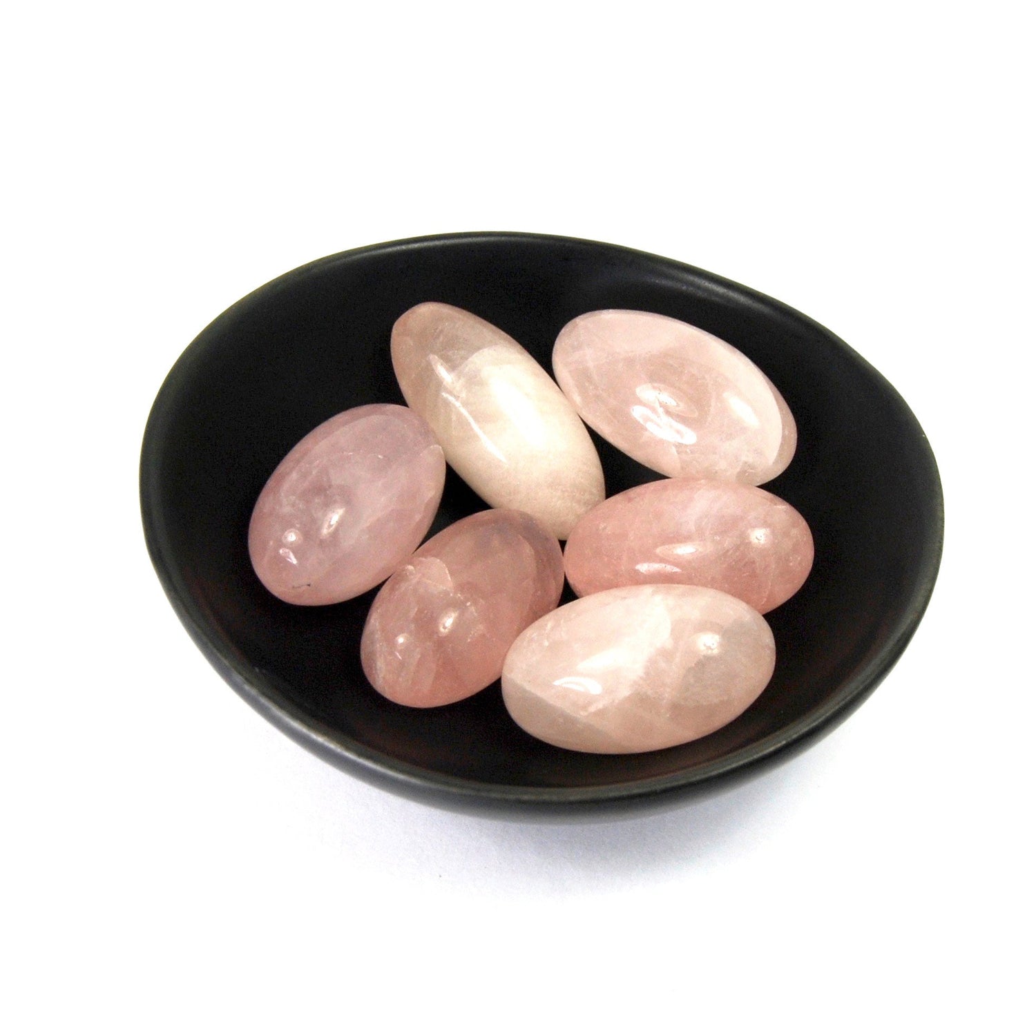 Rose Quartz Crystal Shiva Lingam Pocket Stone 1.25"