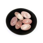 Rose Quartz Crystal Shiva Lingam Pocket Stone 1.25"