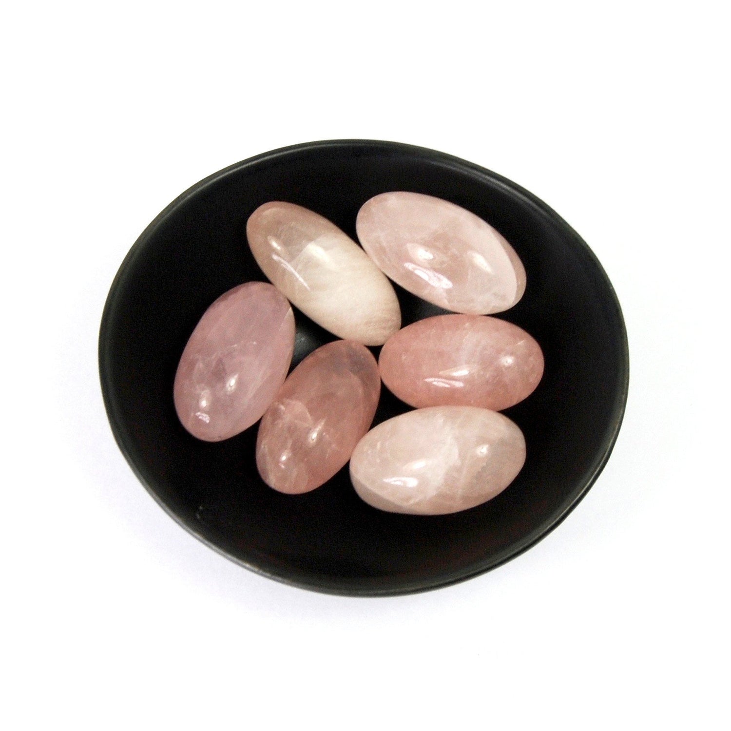 Rose Quartz Crystal Shiva Lingam Pocket Stone 1.25"