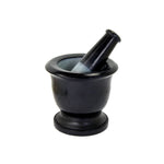black soapstone mortar and pestle