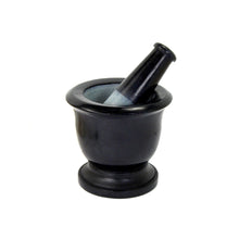 Load image into Gallery viewer, black soapstone mortar and pestle
