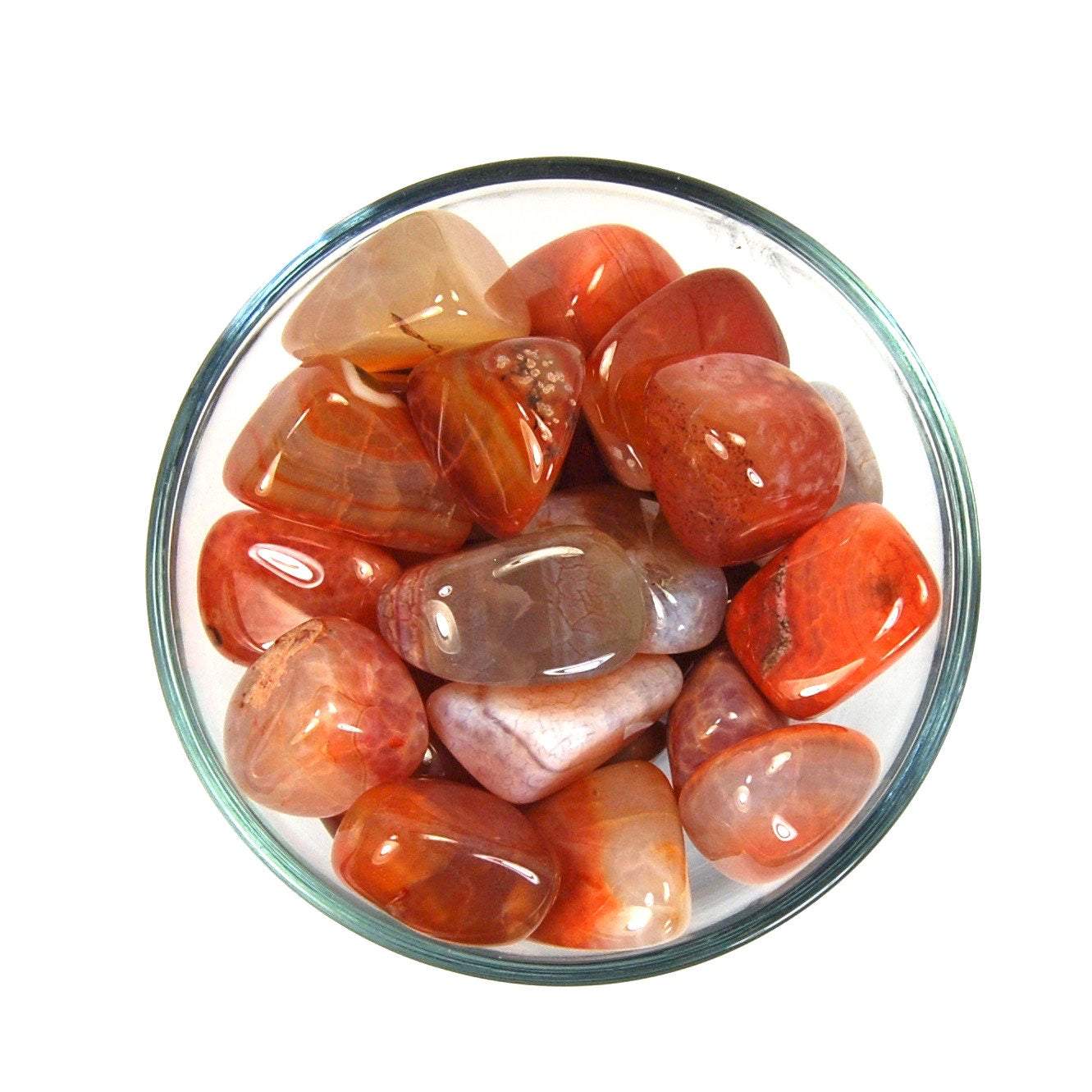 Mexican Fire Agate Tumbled Stones
