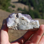 SELF STANDING Amethyst Stalactite Slice Amethyst Flower Crystal Healing Natural Druzy Geode Cathedral Cluster Semi Polished Eye