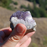 SELF STANDING Amethyst Stalactite Slice Amethyst Flower Crystal Healing Natural Druzy Geode Cathedral Cluster Semi Polished Eye