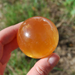 Honey Calcite Crystal Spheres Ball