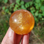 Honey Calcite Crystal Sphere Ball