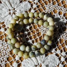 Load image into Gallery viewer, Serpentine Beaded Power Bracelet 8mm Natural Gemstone Beads 
