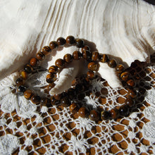Load image into Gallery viewer, Tiger&#39;s Eye Beaded Power Bracelet 8mm Natural Gemstone Beads
