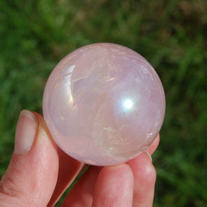 Angel Aura Rose Quartz Sphere