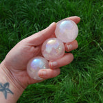 Angel Aura Rose Quartz Sphere