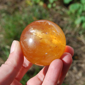Honey Calcite Crystal Spheres Ball