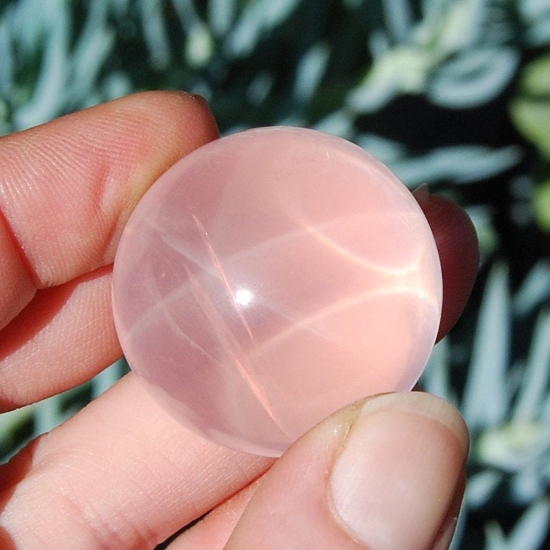 Star Rose Quartz Crystal Sphere