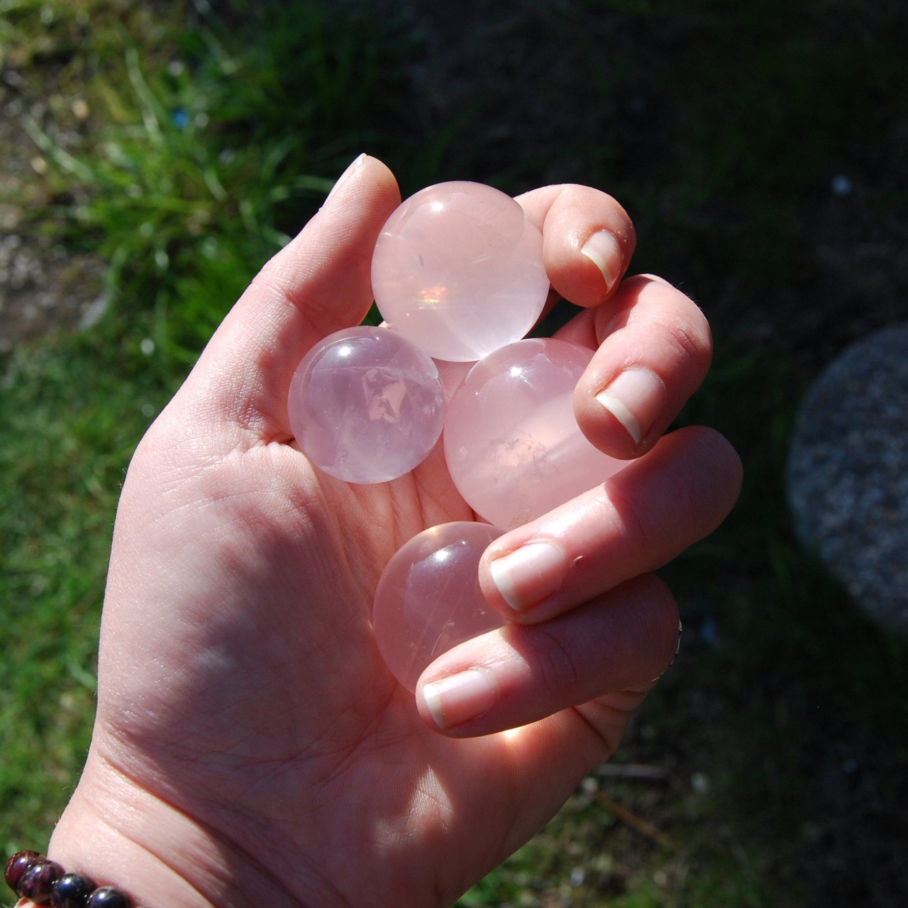 Star Rose Quartz Crystal Sphere