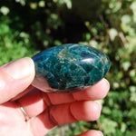 Blue Apatite Crystal Palm Stones