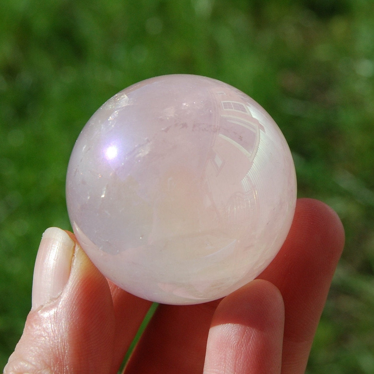 Angel Aura Rose Quartz Sphere