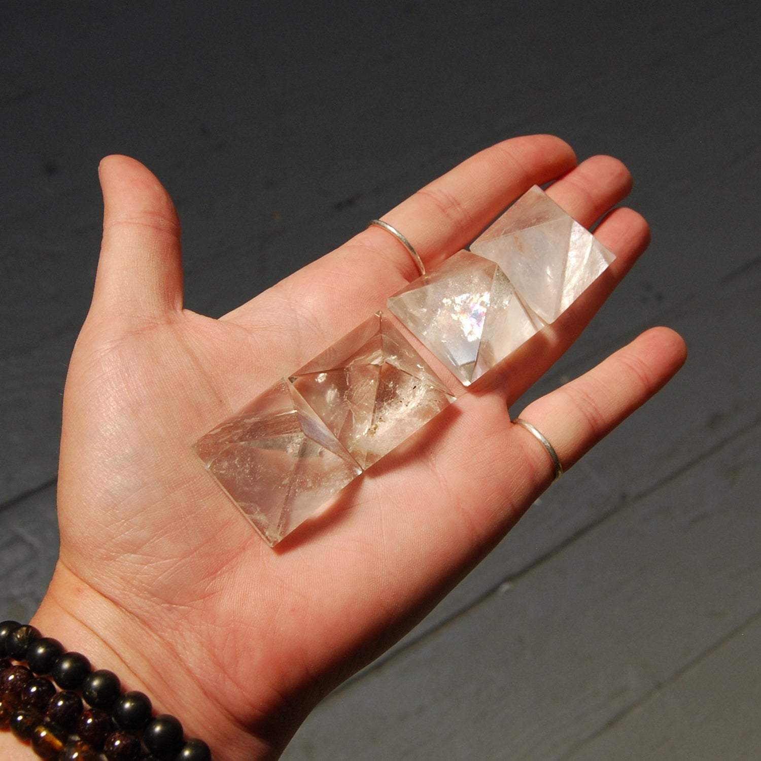 Clear Quartz Crystal Pyramid, 25mm to 30mm